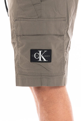 CALVIN KLEIN JEANS BERMUDA IN FELPA WASHED CARGOc LDY