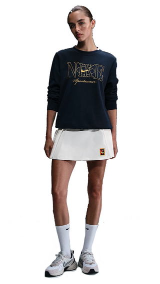 NIKE FELPA PO CREW SHINE CON LOGO  DONNA FV8057 451