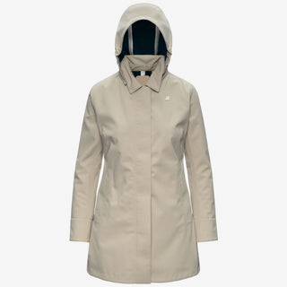 K-WAY MATHY BONDED GIUBBINO LUNGO DONNA K2148BW B2A