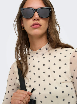 ONLY ERICA T-SHIRT CON MANICA VELATA A POIS 15141298 SDL