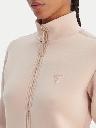 GUESS NEW ALLIE FELPA ZIP TESSUTO SCUBA V2YQ17 K7UW2 G1G2
