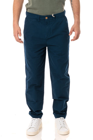 IMPURE MLES CHINO PANTALONE IN SEERSUCKER CONFORT TINTO IN FILO UOMO MILES196 SRKC01