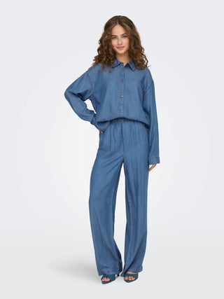 ONLY CHARIS CAMICIA DENIM LUNGA DIETRO (col:medium blue denim) 15337928 MBD