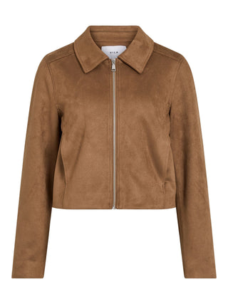 VILA MOODY GIACCA CROP IN SUEDE 14111834 TSC