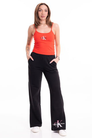 CALVIN KLEIN JEANS TOP MONOLOGO STRAPPY TANK DONNA J223105 XA7