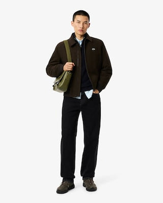 LACOSTE MAGLIONE LACOSTE A COLLO ALTO IN LANA CARDATA CON ZIP AH3052 166