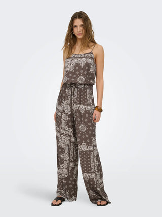 ONLY KAVI PANTALONI WIDE CON STAMPA BANDANA 15373641 CCM