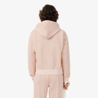 LACOSTE FELPA CON CAPPUCCIO IN JACQUARD CON MONOGRAMMA SF7606 WF6