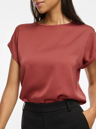 VILA ELLETTE T-SHIRT SATINATA DONNA 14059563 MSL