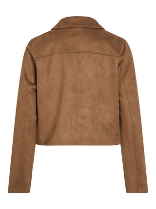 VILA MOODY GIACCA CROP IN SUEDE 14111834 TSC