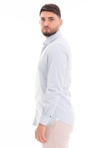 TOMMY HILFIGER M CAMICIA FLEX POPLIN STRIPE MW34635 C14