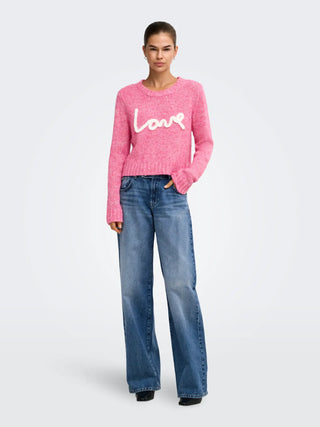 ONLY MAGLIONE SMILLA CON SCRITTA LOVE A GIROCOLLO 15375416 FCR