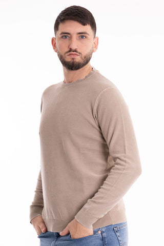 MARKUP CREW NECK LONG SLEEVE SWEATER RICE POINT MK690012 CRD