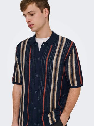 ONLY&SONS LEON CAMICIA RIGATA A MAGLIA 22036679 DKS