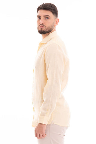 MARKUP CAMICIA MANICA LUNGA COREANA 100% LINO MK13003 PGR