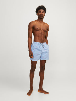 JACK&amp;JONES MEN'S SWIM SMALL STRIPES SWIMMING BOXER 12253240 PFC