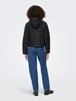 ONLY GIUBBOTTO TAHIA QUILTED CON CAPPUCCIO DONNA 15352020 BLK