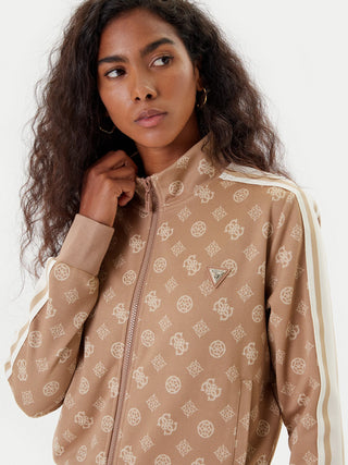 GUESS FELPA 3D PEONY CON CAPPUCCIO DONNA V5YQ04KBSL2 FNDQ