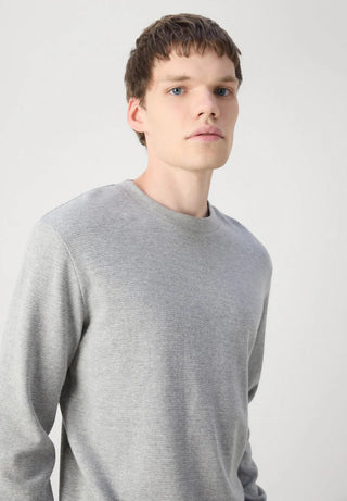 CALVIN KLEIN JEANS MAGLIONE GIROCOLLO CON LOGO SU MANICA UOMO J323989 P41