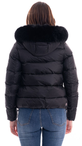 COLMAR GIUBBOTTO CORTO IN PIUMA CON CAPPUCCIO IN PELLICCIA DONNA 2216E 2Y0 99