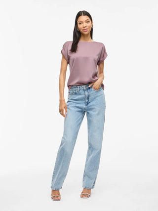 VILA ELLETTE T-SHIRT SATINATA DONNA 14059563 TDS