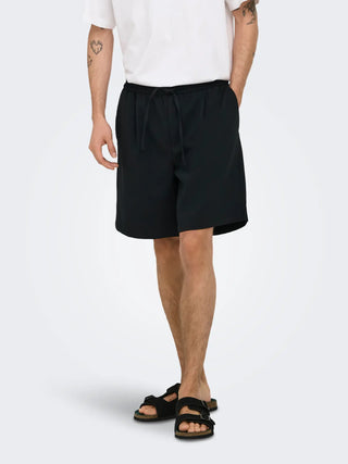 ONLY&SONS WILL PANTALACCIO CORTO LOOSE 22036351 BLK