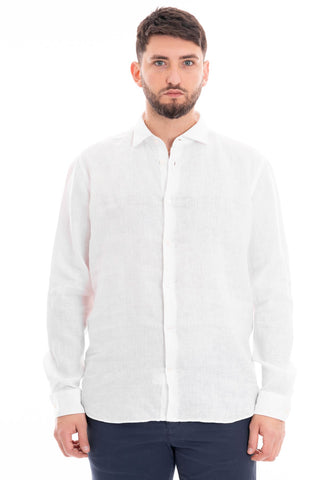 MASTRICAMICIAI LINEN SHIRT WITH FRENCH COLLAR FS069 MC309 10 LUCA