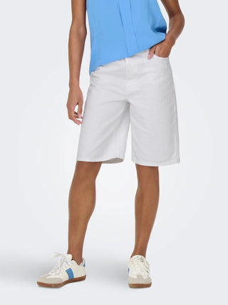 ONLY SONNY SHORTS IN DENIM VITA ALTA 15256709 WHT