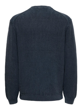 ONLY&SONS ROSU MAGLIONE EFFETTO LAVATO 22031545 BLK