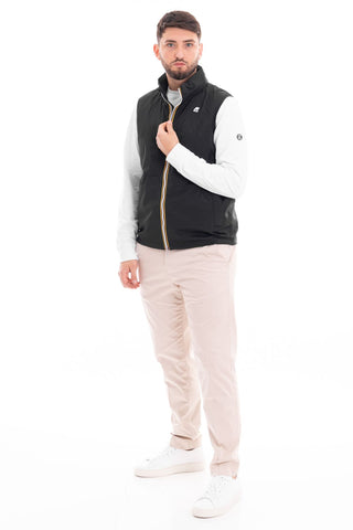 K-WAY SLEEVELESS JACKET VALEN STRETCH NYLON JERSEY MEN K3131JW USY