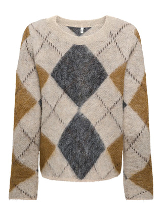 ONLY MAGLIONE NOEME IN MAGLIA A QUADRI 15378140 OTM