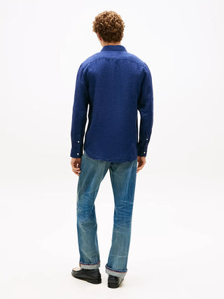 TOMMY HILFIGER CAMICIA UOMO TESSUTO LINO MW41530 DCC