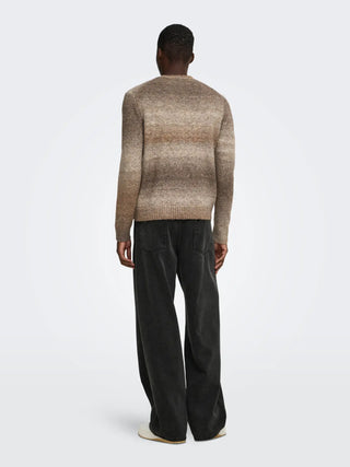 ONLY&SONS MAGLIONE MACK GIROCOLO SFUMATA 22039389 CFB