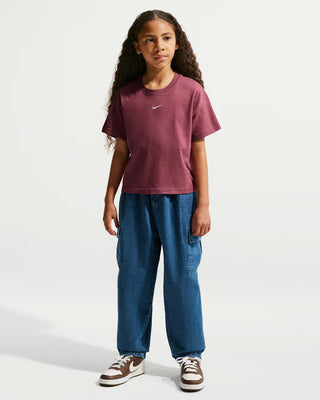 NIKE T-SHIRT NIKE ESSENTIAL BIG  CON LOGO JR FZ5559 654