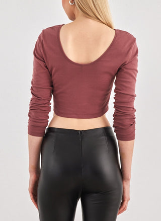 ONLY TOP KIKA LONG SLEEVE CROPPED WOMEN 15264721 RSB