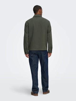 ONLY&SONS WILL GIACCA CON TASCHINO E ZIP 22038673 BLG