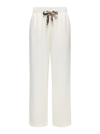 ONLY SCARLET PANTALONE CON LACCI EFFETTO BANDANA 15375645 CLD