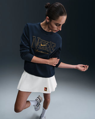 NIKE FELPA PO CREW SHINE CON LOGO  DONNA FV8057 451