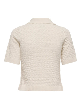 ONLY POLO ONL COSIMA  CON TESSUTO TRAFORATO 15341211 BRC