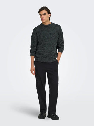 ONLY&SONS MAGLIONE JOIN CON GIROCOLLO 22034670 BLK