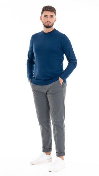 MARKUP MAGLIONE GIROCOLLO CON TOPPE UOMO MK20028 DNM