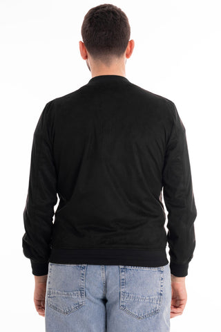 MARKUP PERFORATED DAINETTO BOMBER MK694008 BLACK