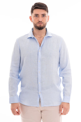 MARKUP CAMICIA MANICA LUNGA COREANA 100% LINO MK13003 CLE