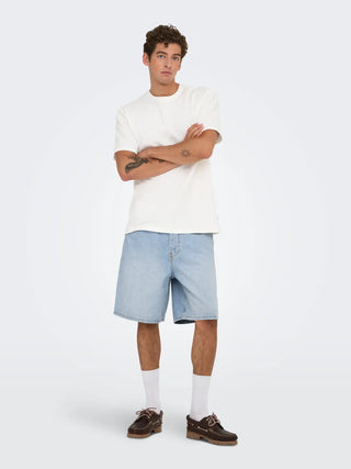 ONLY&SONS FADE BERMUDA DI JEANS 22033155 LBD