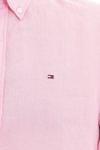 TOMMY HILFIGER M CAMICIA PIGMENT DYED SOLID REGULAR FIT MW34602 TJS