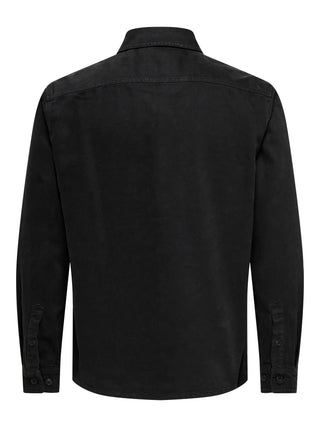 ONLY&SONS TIMES CAMICIA IN COTONE OVER CON TASCHE UOMO 22034293 JBK