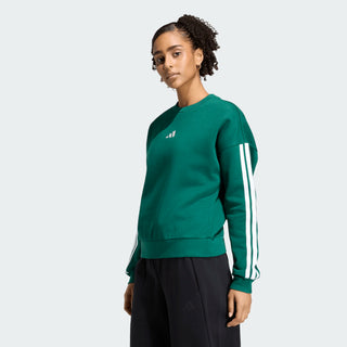 ADIDAS FELPA 3 STRISCE CON LOGO IN PETTO KZ2079