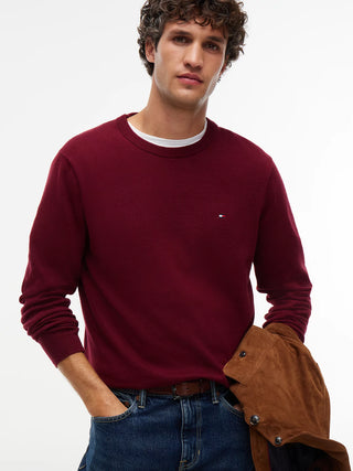 TOMMY HILFIGER PIMA ORG MAGLIONE GIROCOLLO MW28046 VLP