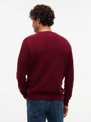 TOMMY HILFIGER PIMA ORG MAGLIONE GIROCOLLO MW28046 VLP