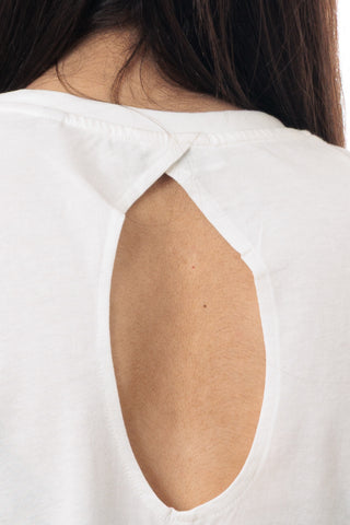 MARKUP CREW NECK T-SHIRT WITH POCKET WOMEN MW861004 OFW